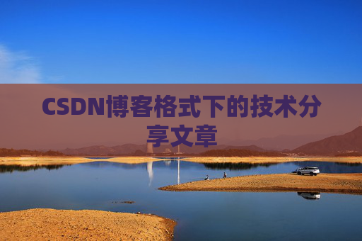 CSDN博客格式下的技术分享文章