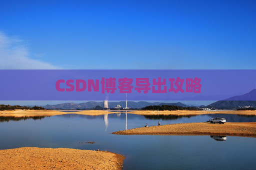 CSDN博客导出攻略